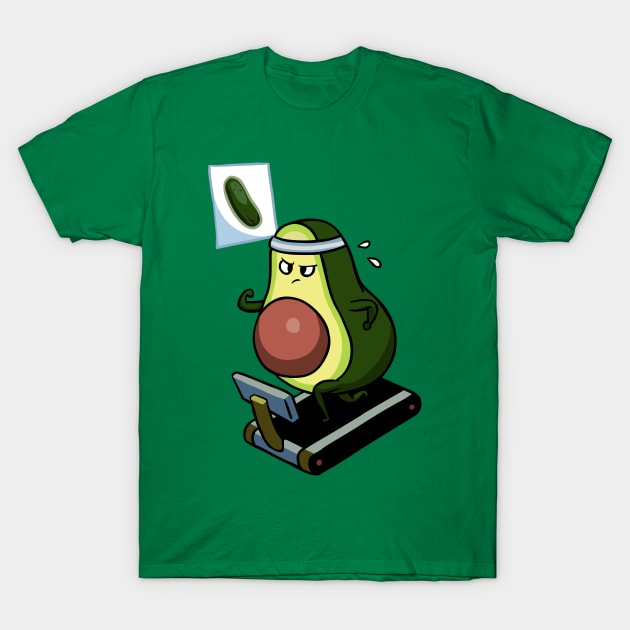 Avo-Cardio Monday T-Shirt by huebucket